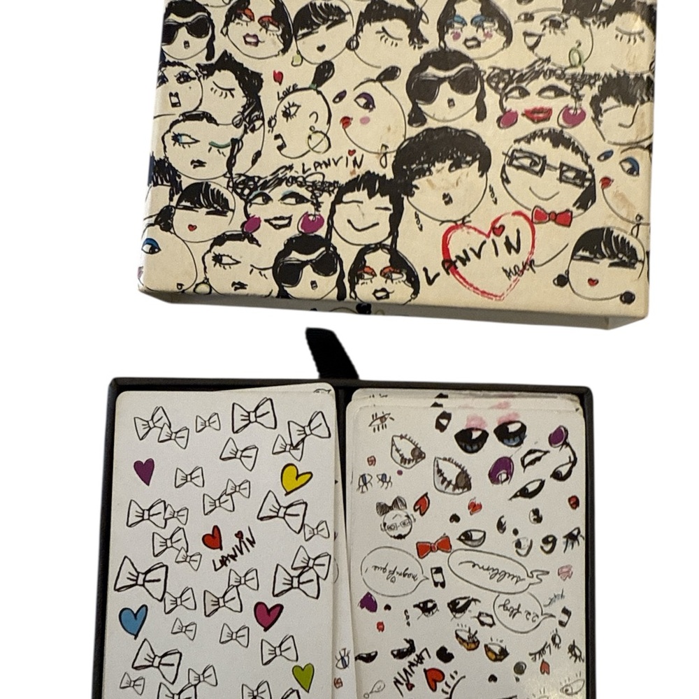 Lanvin Faces Playing Cards - 2 Decks of Cards